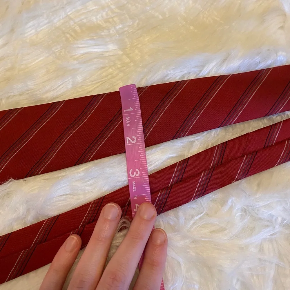 Dior vintage red Dior stripped tie